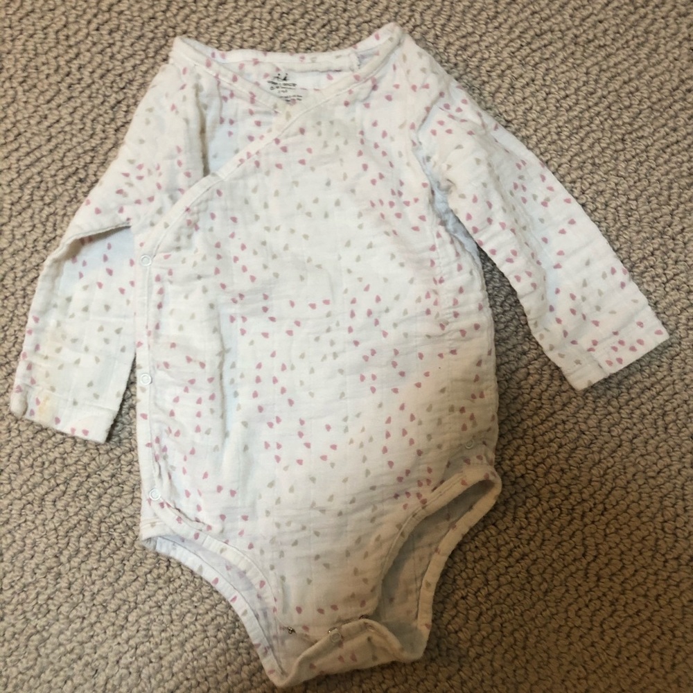 Aden & anais snap side closure onesie